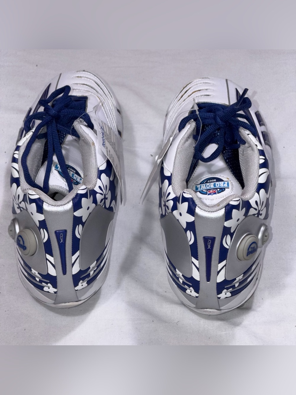 Reebok NFL Pro Bowl 2007 Football Cleats Men’s Size 14 White Blue - Picture 8 of 11